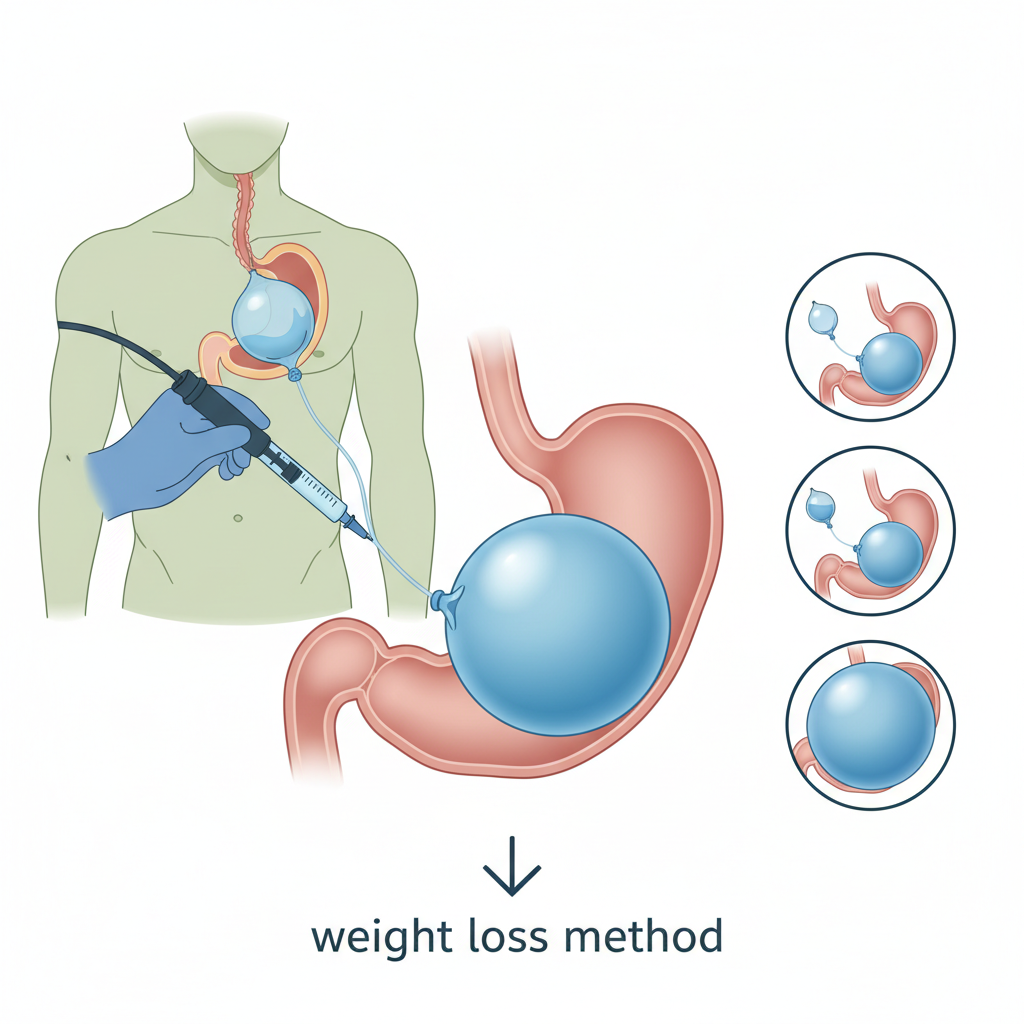 Mide balonu nedir - mide içinde balon şeması