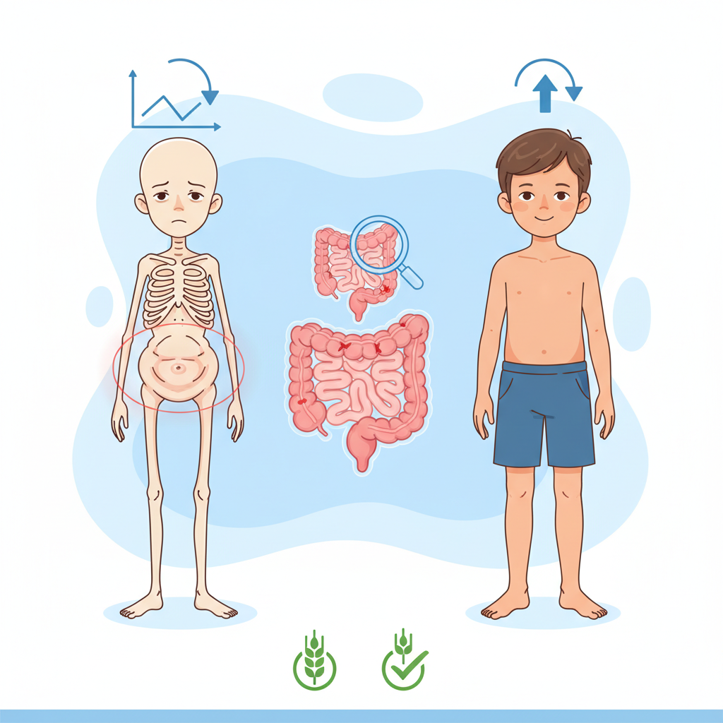 Çocuklarda karın şişliği ve büyüme takibi görseli