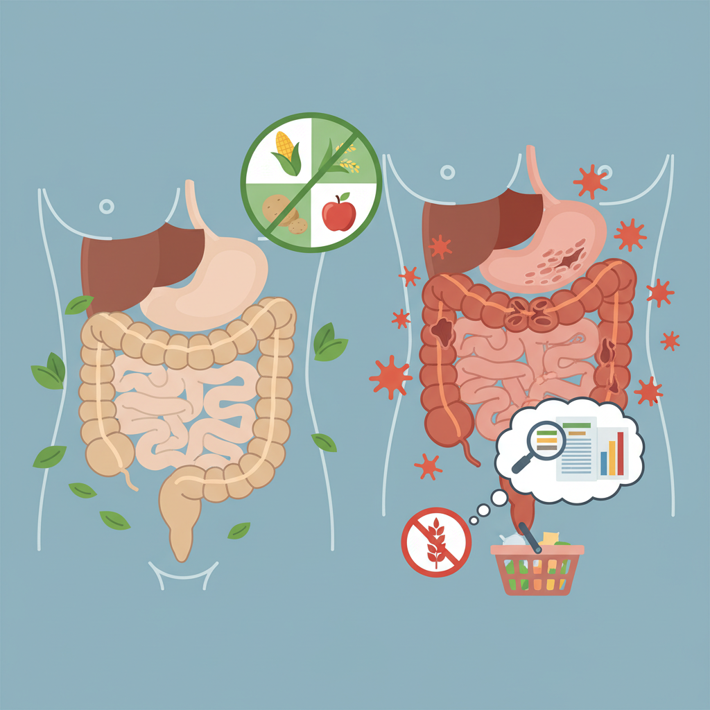 Glutensiz beslenme ve etiket okuma görseli