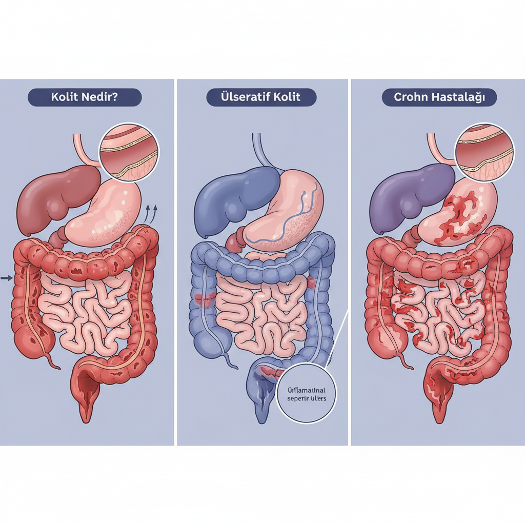 Kolit ve İBH hakkında görsel anlatım