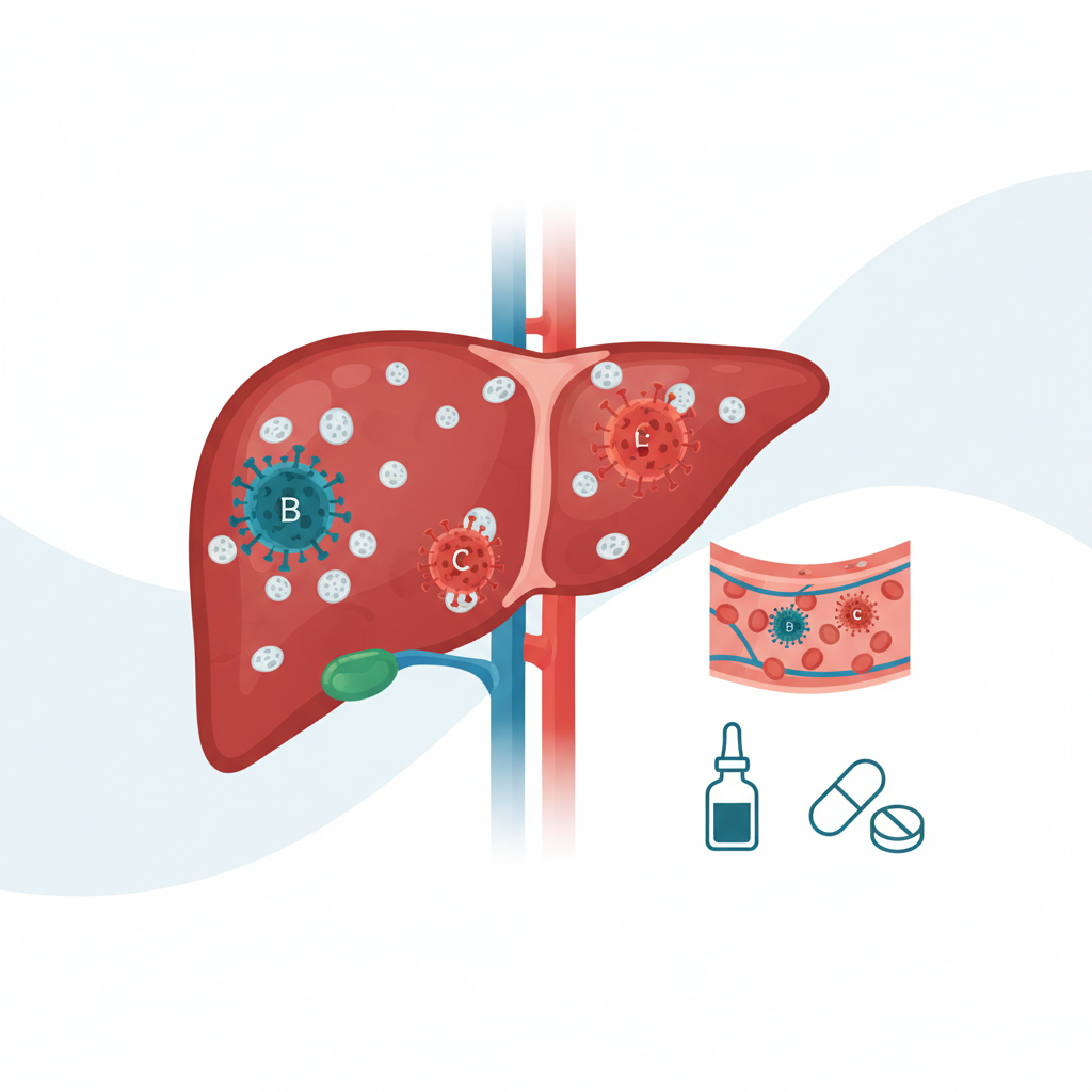 Karaciğer iltihabı ve hepatit görseli