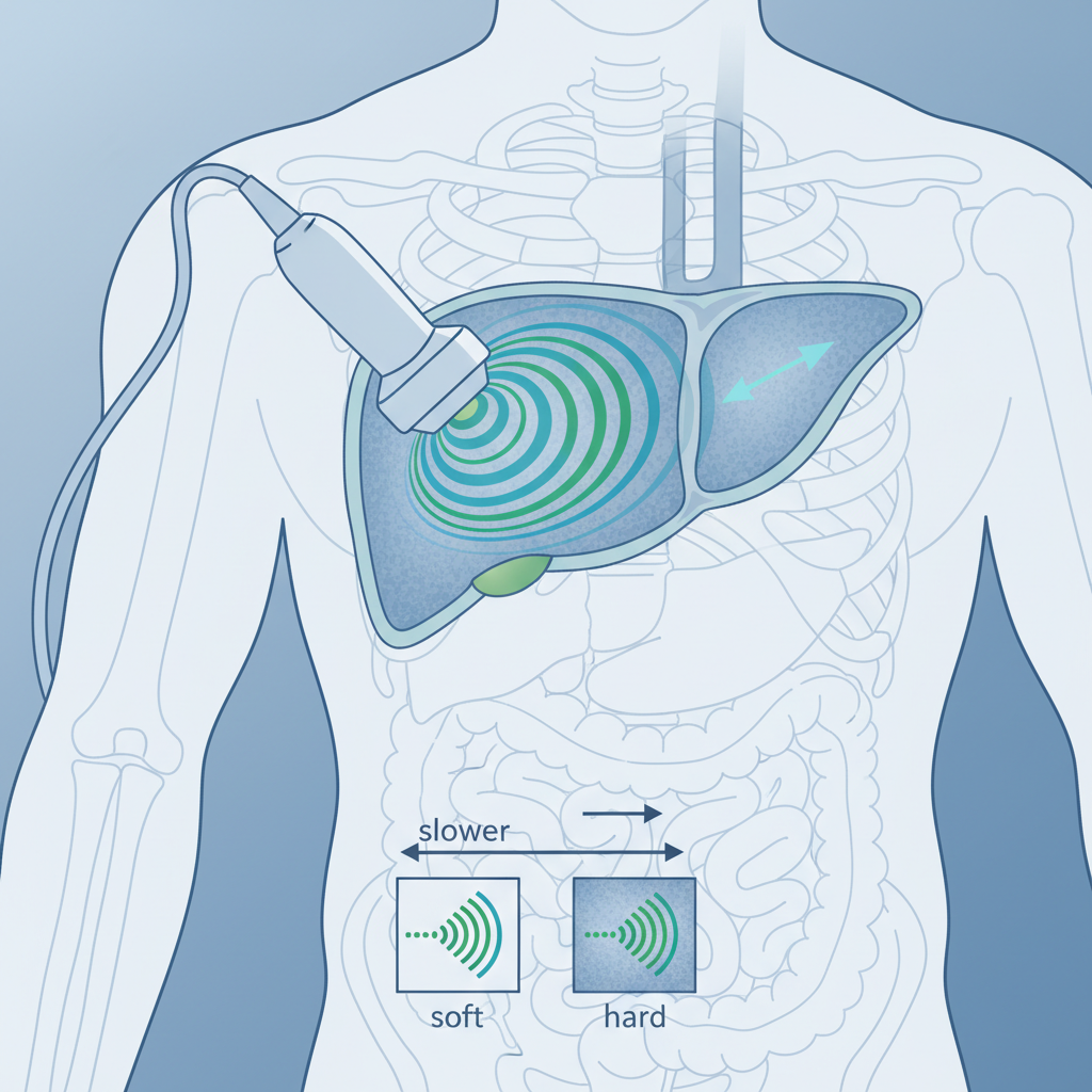 Shear wave elastografi prensibi: dalga hızı ve sertlik ilişkisi